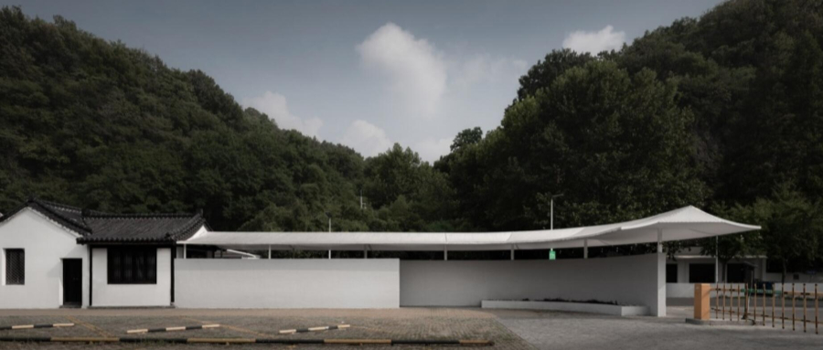 入口改造案例，張拉膜結(jié)構(gòu)